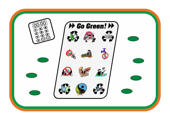 Choice Card: Pair Fluency Match 7 - Go Green!